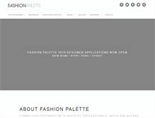 Tablet Screenshot of fashionpalette.com.au